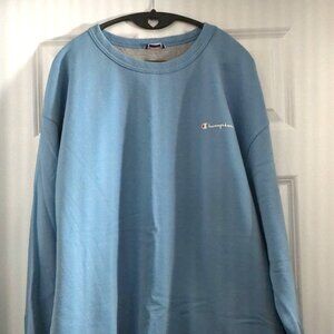 CHAMPION Men's 2XL Light Blue Sweatshirt
